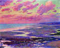Theo van Rysselberghe The Beach at Ambleteuse at Low Tide 1900 Fine Art Print