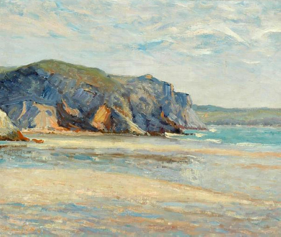 Maxime Maufra The Beach at Morgat, Finistere 1899 Fine Art Print