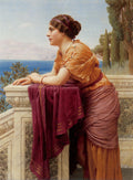 John William Godward The Belvedere 1913 Fine Art Print