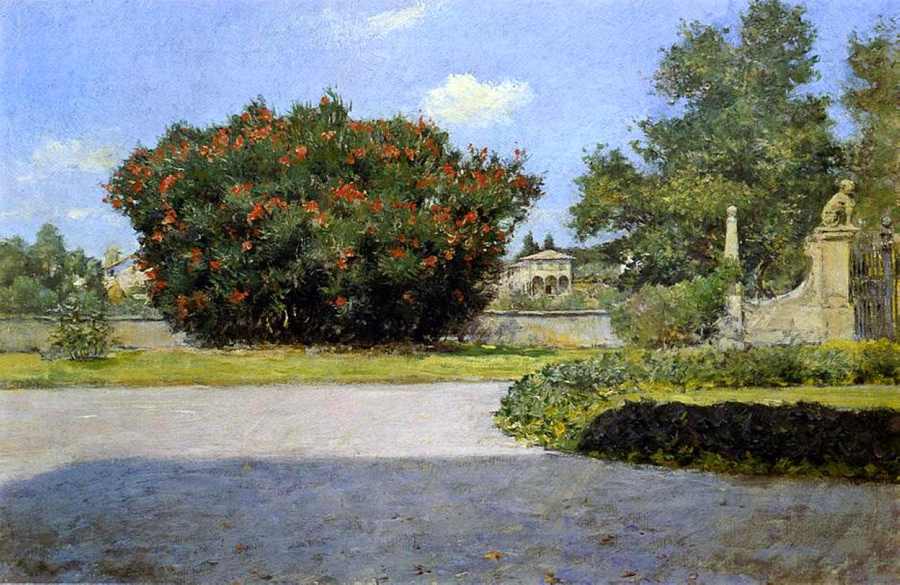 William Merritt Chase The Big Oleander 1907 Fine Art Print