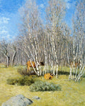 Julian Alden Weir The Birches 1903 Fine Art Print