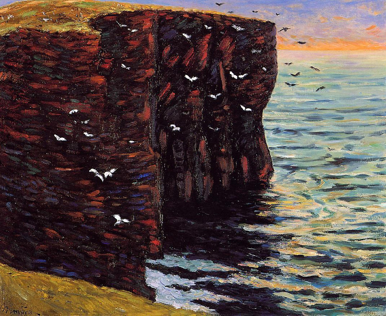 Maxime Maufra The Black Cliffs at Thurso 1895 Fine Art Print