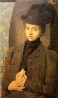 Julian Alden Weir The Black Hat 1898 Fine Art Print