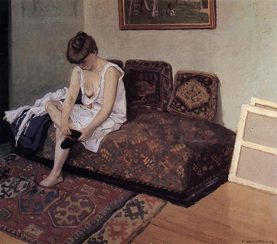 Felix Vallotton The Black Stocking 1904 Fine Art Print