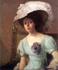 Julian Alden Weir The Blue Gown 1907 Fine Art Print