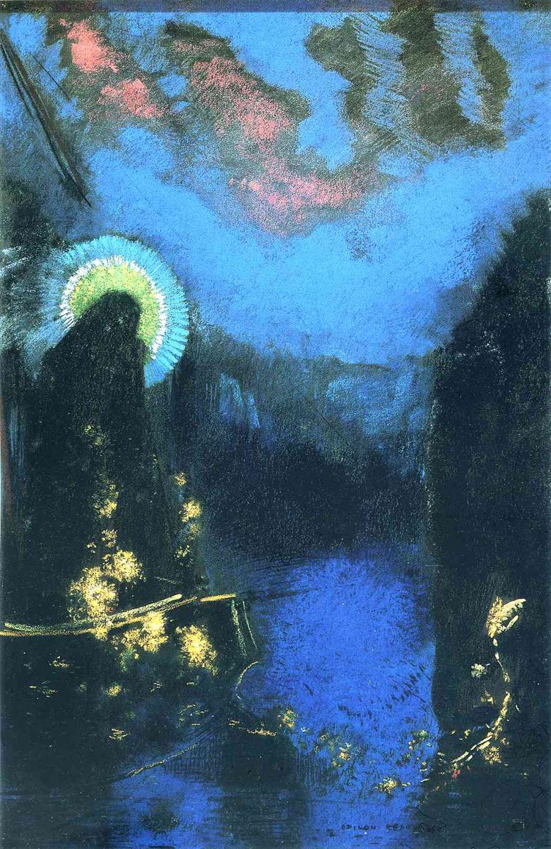 Odilon Redon The Boat (Virgin with Corona) 1897 Fine Art Print