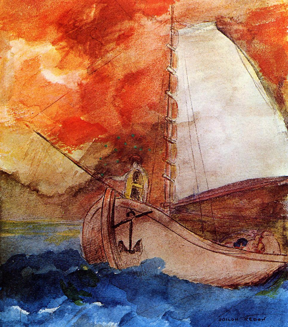 Odilon Redon The Boat 1900 Fine Art Print