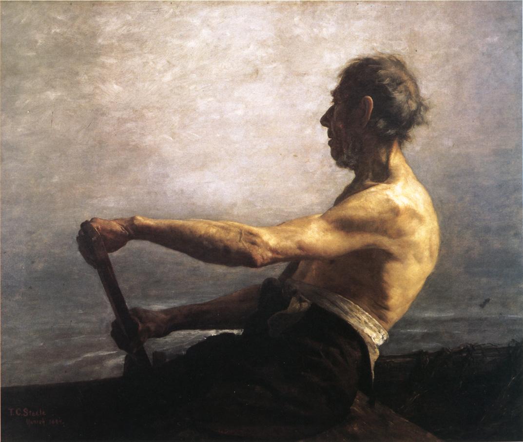 T. C. Steele The Boatman 1884 Fine Art Print