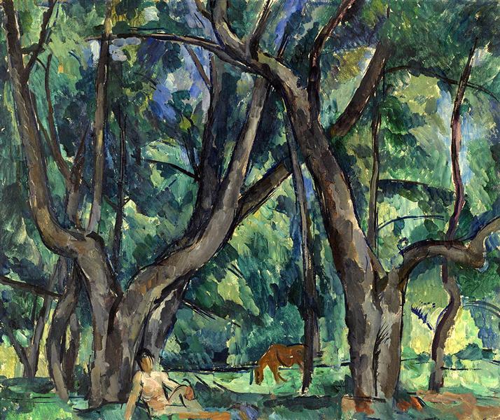 Pyotr Konchalovsky The Boy in the Park 1921 Fine Art Print