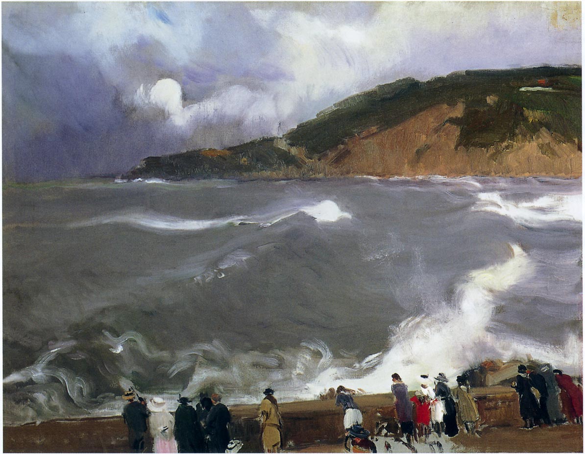 Joaquín Sorolla The Breakwater of San Sebastian 1918 Fine Art Print