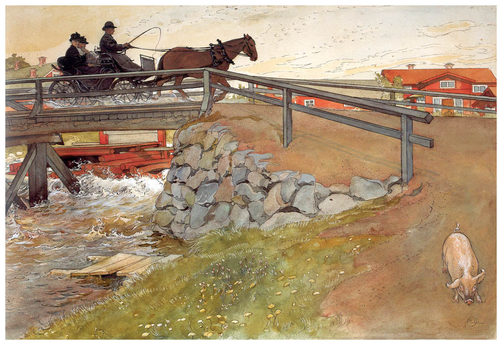 Carl Larsson The Bridge 1896 Fine Art Print