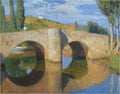 Henri Martin The Bridge in Labastide du Vert 1905 Fine Art Print