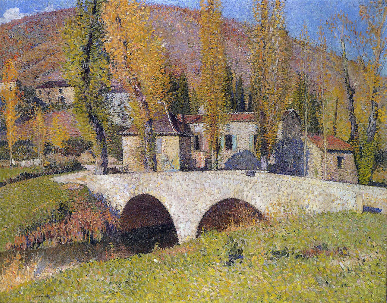 Henri Martin The Bridge in Labastide du Vert 1905 Fine Art Print