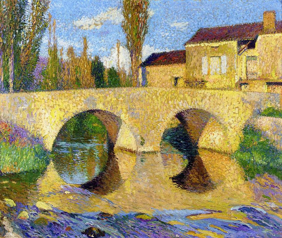Henri Martin The Bridge of Bastiide-du-Vert 1905 Fine Art Print