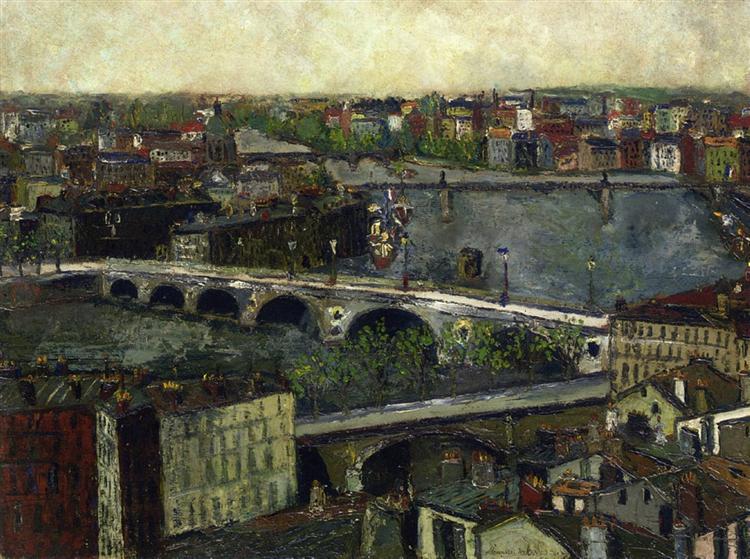Maurice Utrillo The Bridges of Toulouse 1909 Fine Art Print