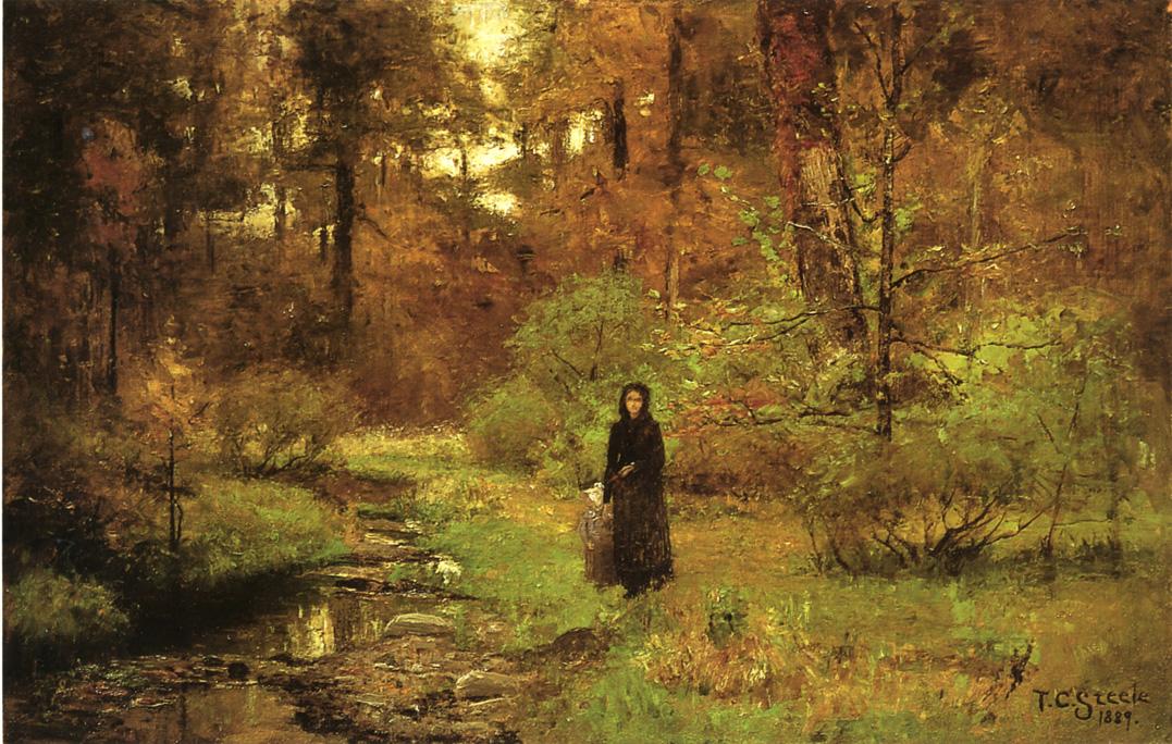 T. C. Steele The Brook in the Woods 1889 Fine Art Print