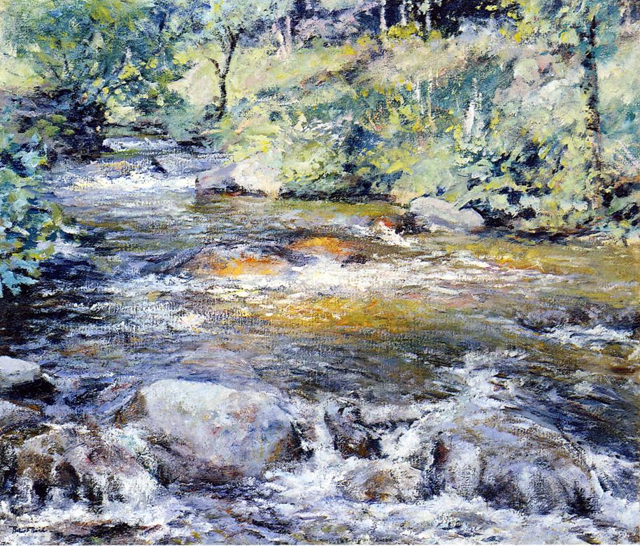 Robert Lewis Reid The Brook 1909 Fine Art Print