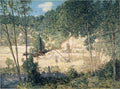 Julian Alden Weir The Building of the Dam 1908 Fine Art Print