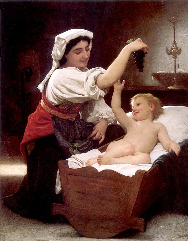 William-Adolphe Bouguereau The Bunch Of Grapes 1868 Fine Art Print