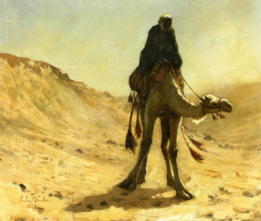Edwin Lord Weeks The Camel Rider 1875 Fine Art Print