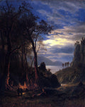 Albert Bierstadt The Campfire 1861 Fine Art Print