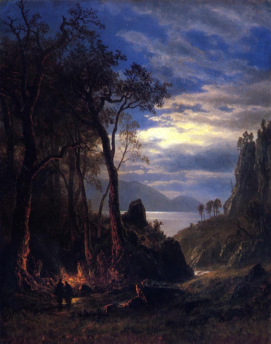 Albert Bierstadt The Campfire 1861 Fine Art Print