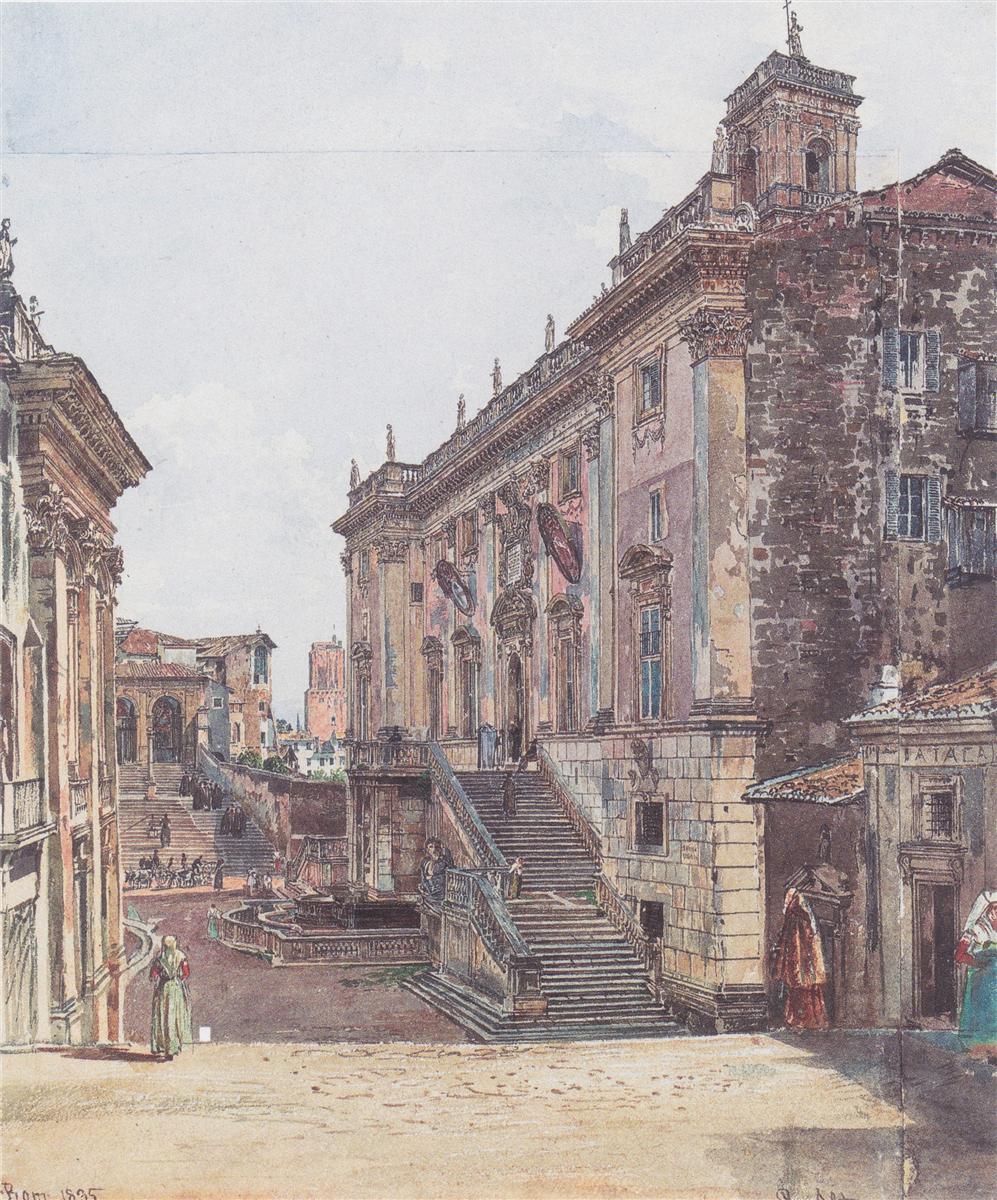 Rudolf von Alt The Capitol in Rome 1835 Fine Art Print