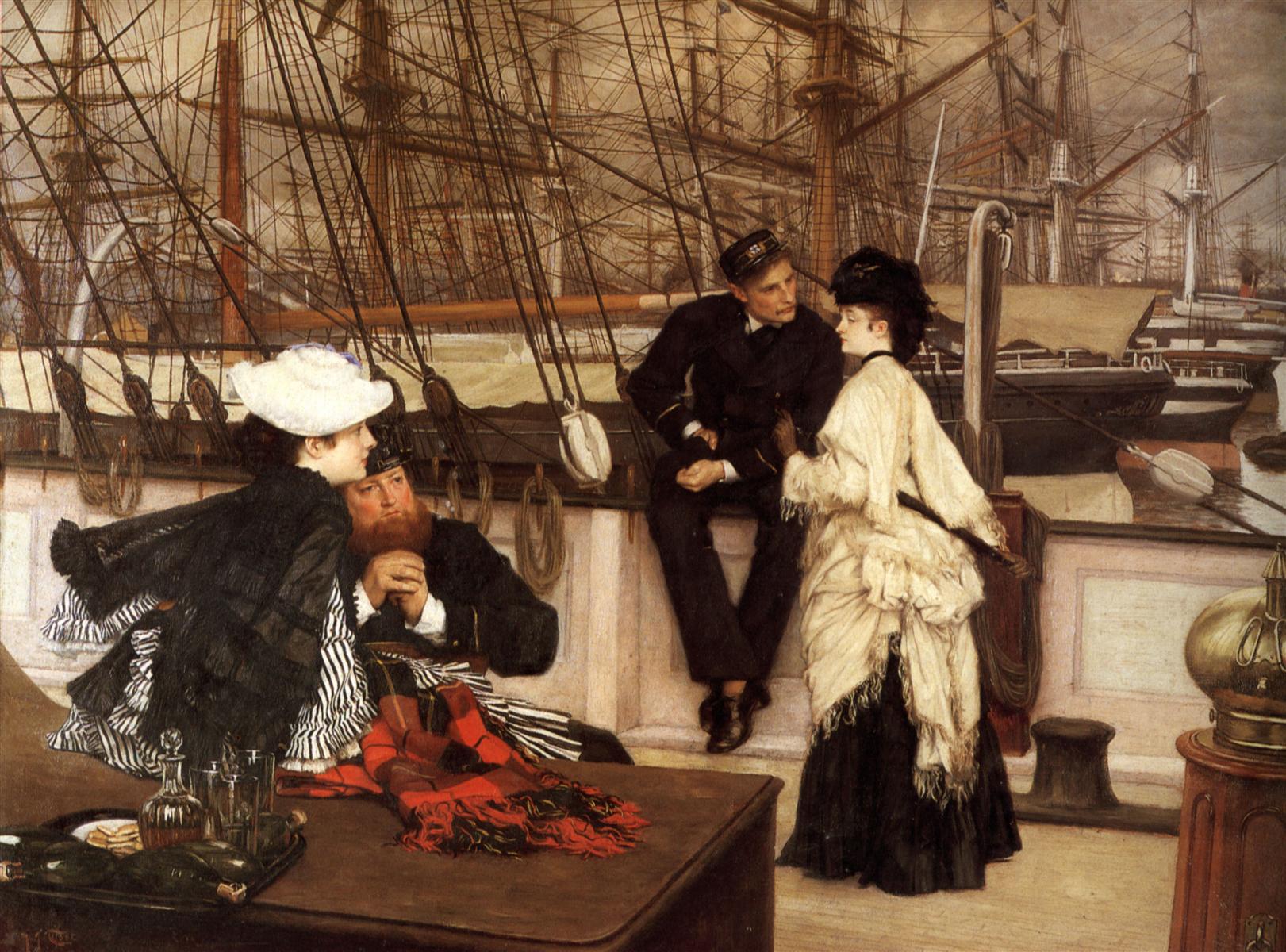James Tissot The Captain and the Mate 1873 Fine Art Print