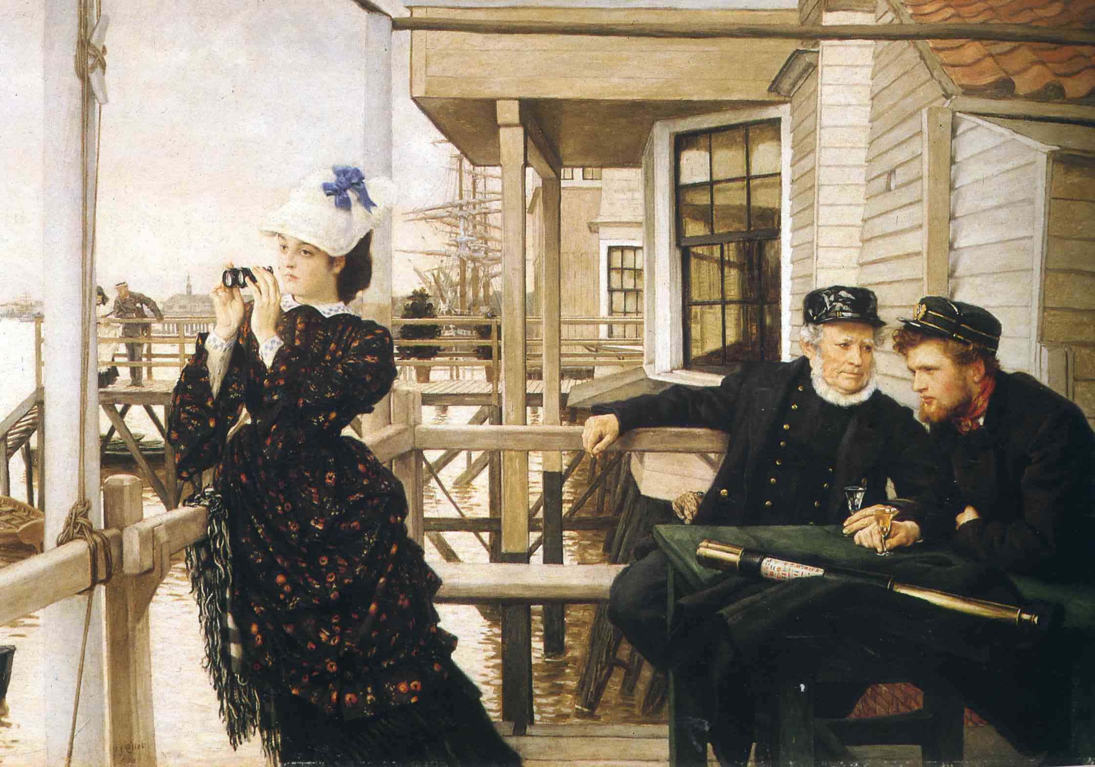 James Tissot The Captain's Daughter 1873 Fine Art Print