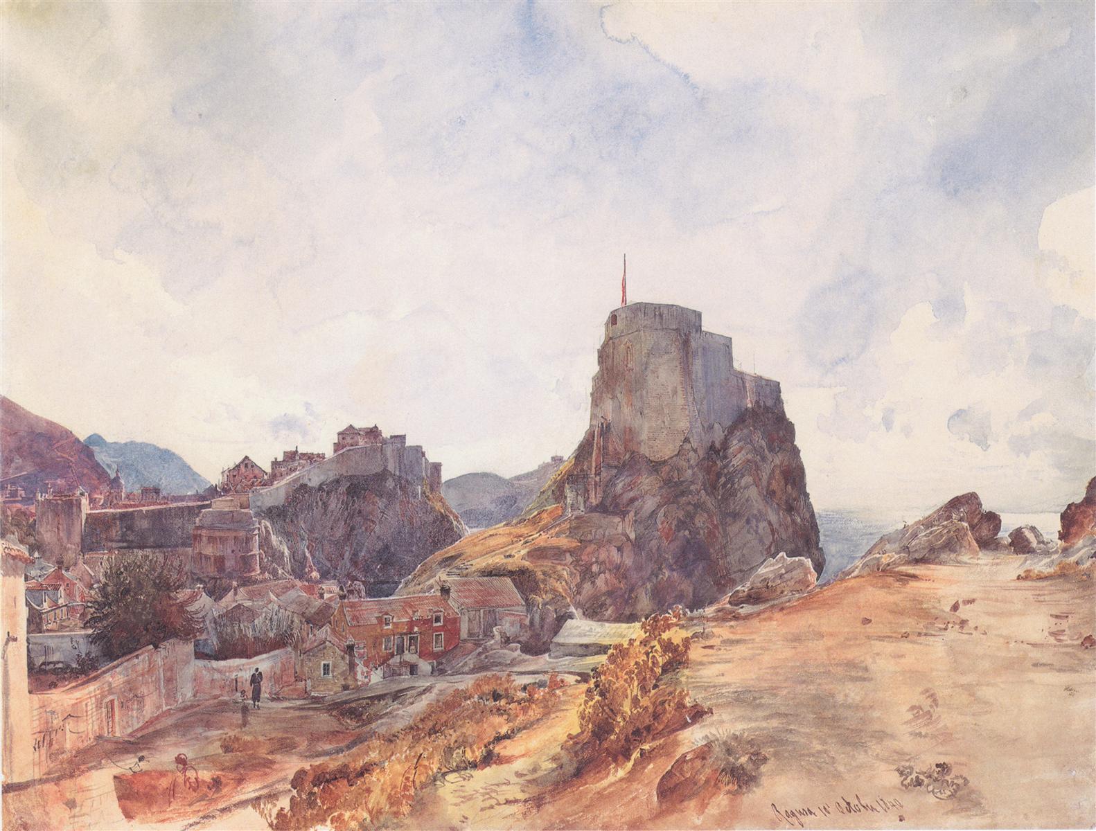Rudolf von Alt The Castle of San Lorenzo in Ragusa 1840 Fine Art Print
