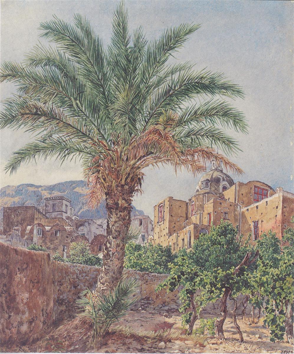 Rudolf von Alt The Cathedral of Capri 1835 Fine Art Print