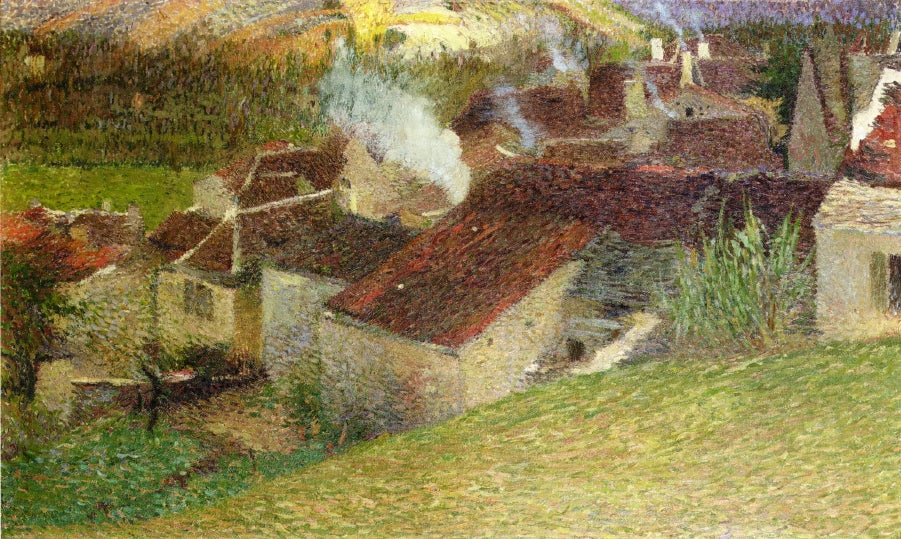Henri Martin The Center of La Bastide du Vert 1910 Fine Art Print