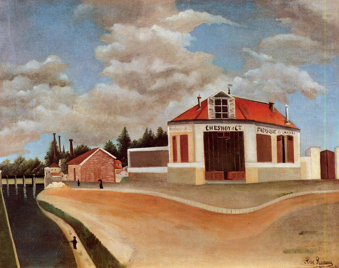 Henri Rousseau The Chair Factory at Alfortville 1897 Fine Art Print