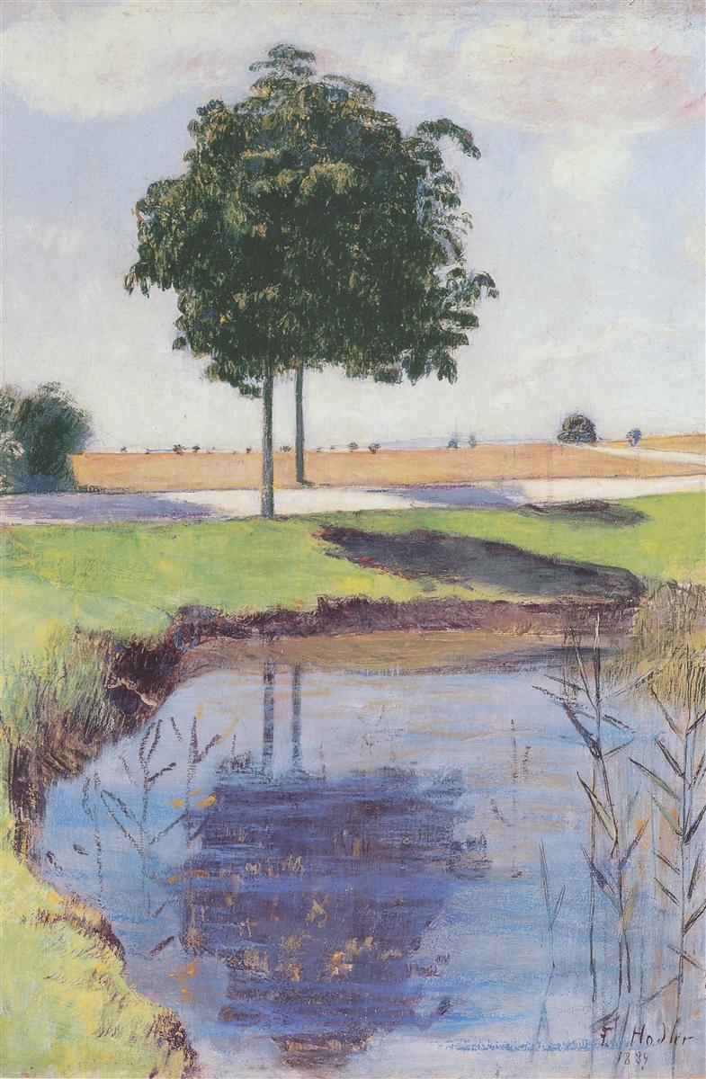 Ferdinand Hodler The chestnut trees 1889 Fine Art Print