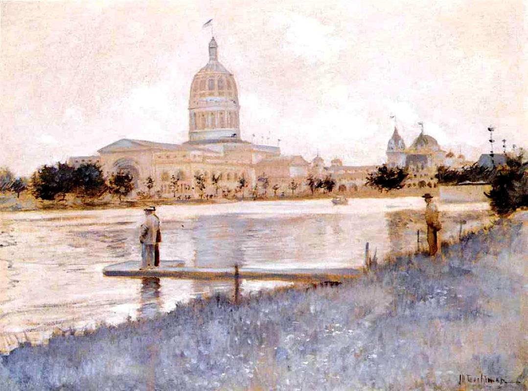 John Henry Twachtman The Chicago World's Fair, Illinois Building 1893 Fine Art Print