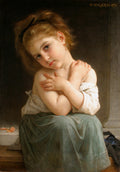 William-Adolphe Bouguereau The chilly 1879 Fine Art Print