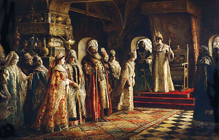 Konstantin Makovsky The choice of a Bride by Alexis of Russia 1887 Fine Art Print