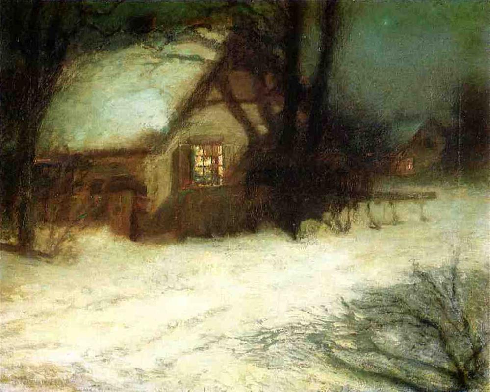 John Henry Twachtman The Christmas Tree 1878 Fine Art Print