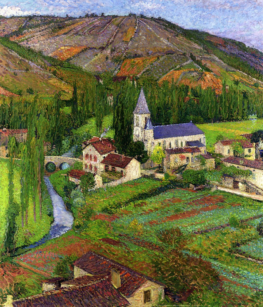 Henri Martin The Church at Labastide 1920 Fine Art Print