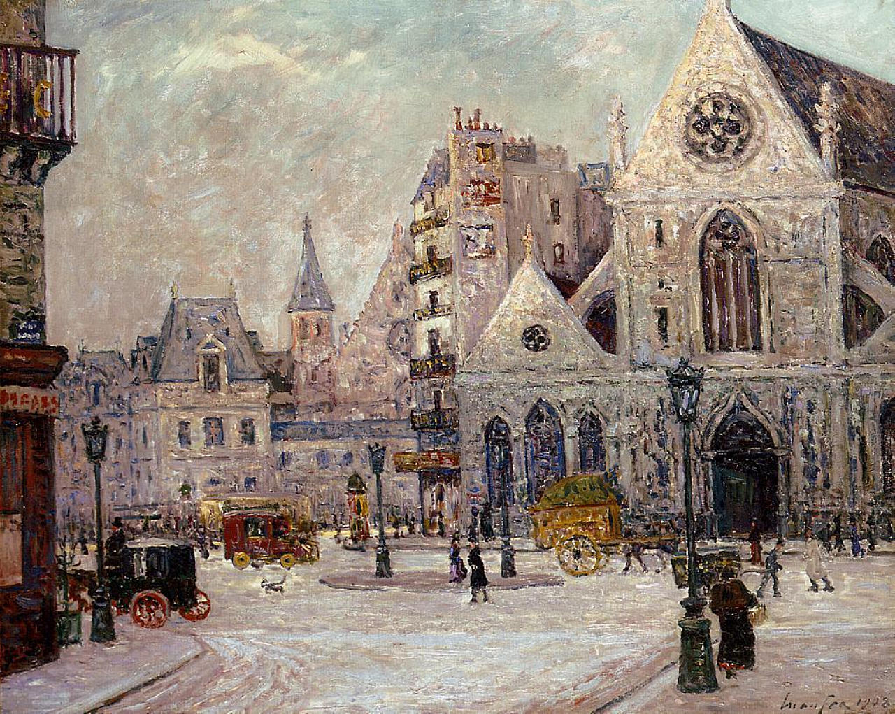 Maxime Maufra The Church of Saint Nicolas of the Fields, Saint Martin Street 1908 Fine Art Print
