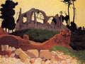 Felix Vallotton The Church of Souain in Sihlouette 1917 Fine Art Print
