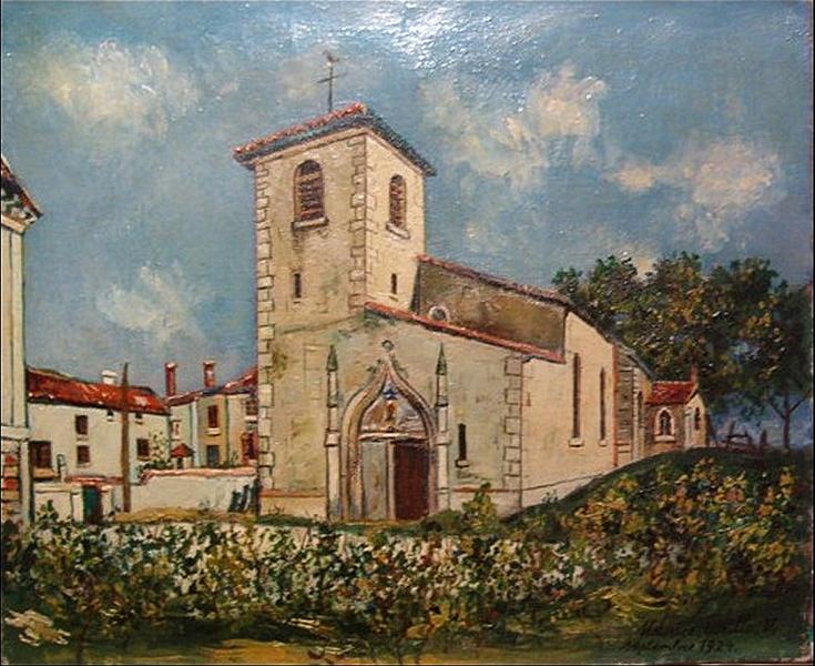 Maurice Utrillo The Church of St. Bernard, Ain, in Summer 1924 Fine Art Print