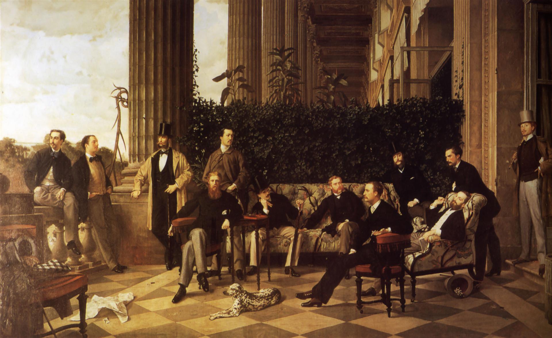 James Tissot The Circle of the Rue Royale 1868 Fine Art Print