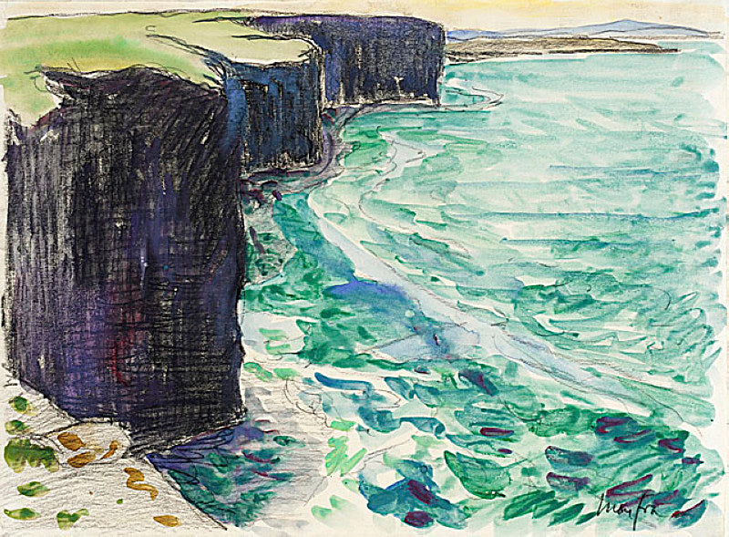 Maxime Maufra The Cliffs 1893 Fine Art Print