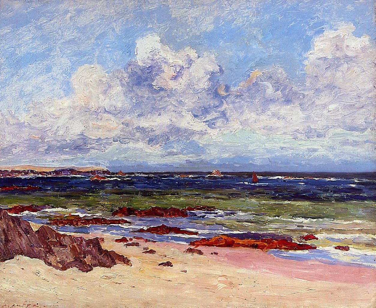Maxime Maufra The Coast at Fort Penthievre, Quiberon Peninsula 1902 Fine Art Print