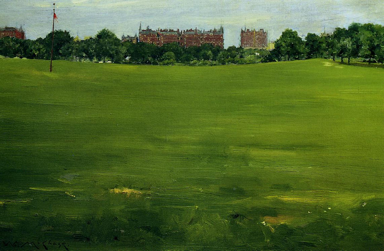 William Merritt Chase The Common, Central Park 1889 Fine Art Print