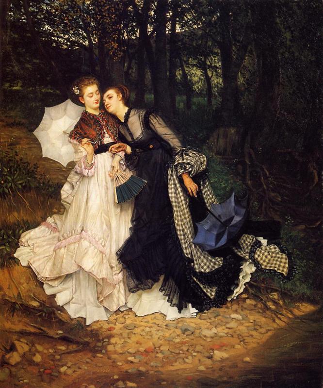 James Tissot The Confidence 1867 Fine Art Print