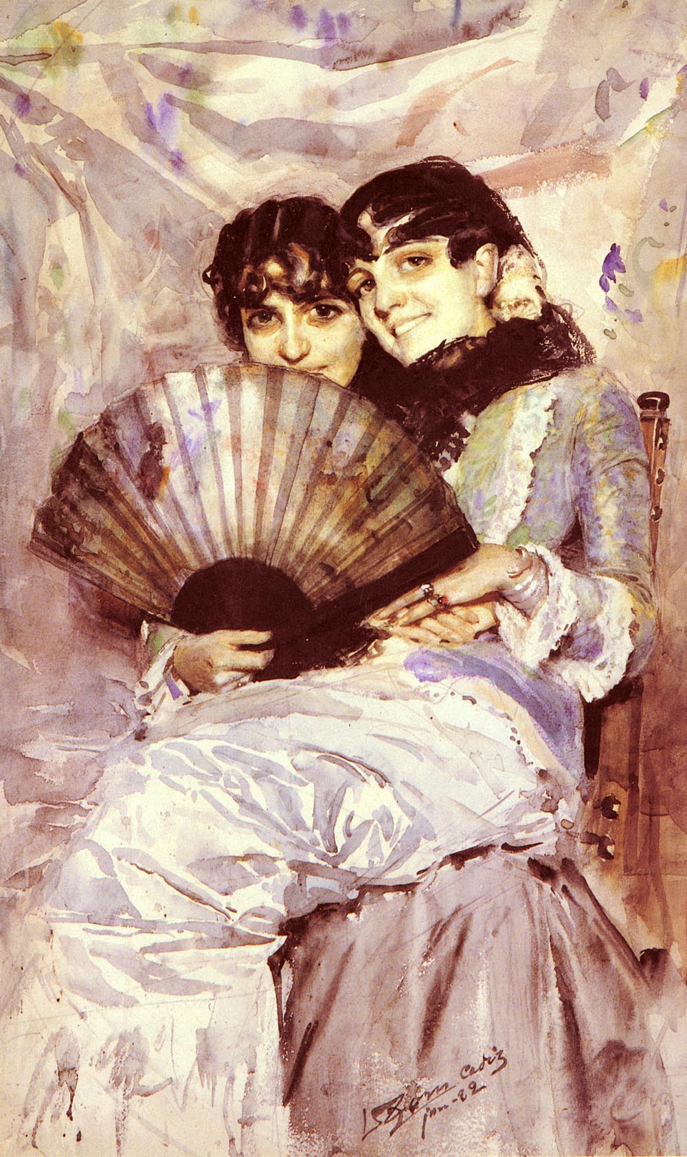 Anders Zorn The Cousins 1882 Fine Art Print