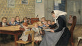 Albrecht Anker The Crèche I 1890 Fine Art Print