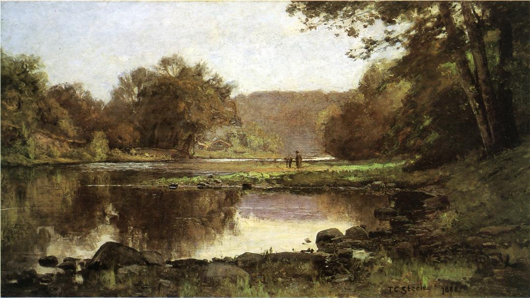 T. C. Steele The Creek 1888 Fine Art Print